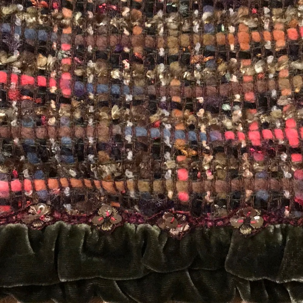 Cynthia Steffe Olive Tweed Skirt Size 4 - Picture 3 of 3